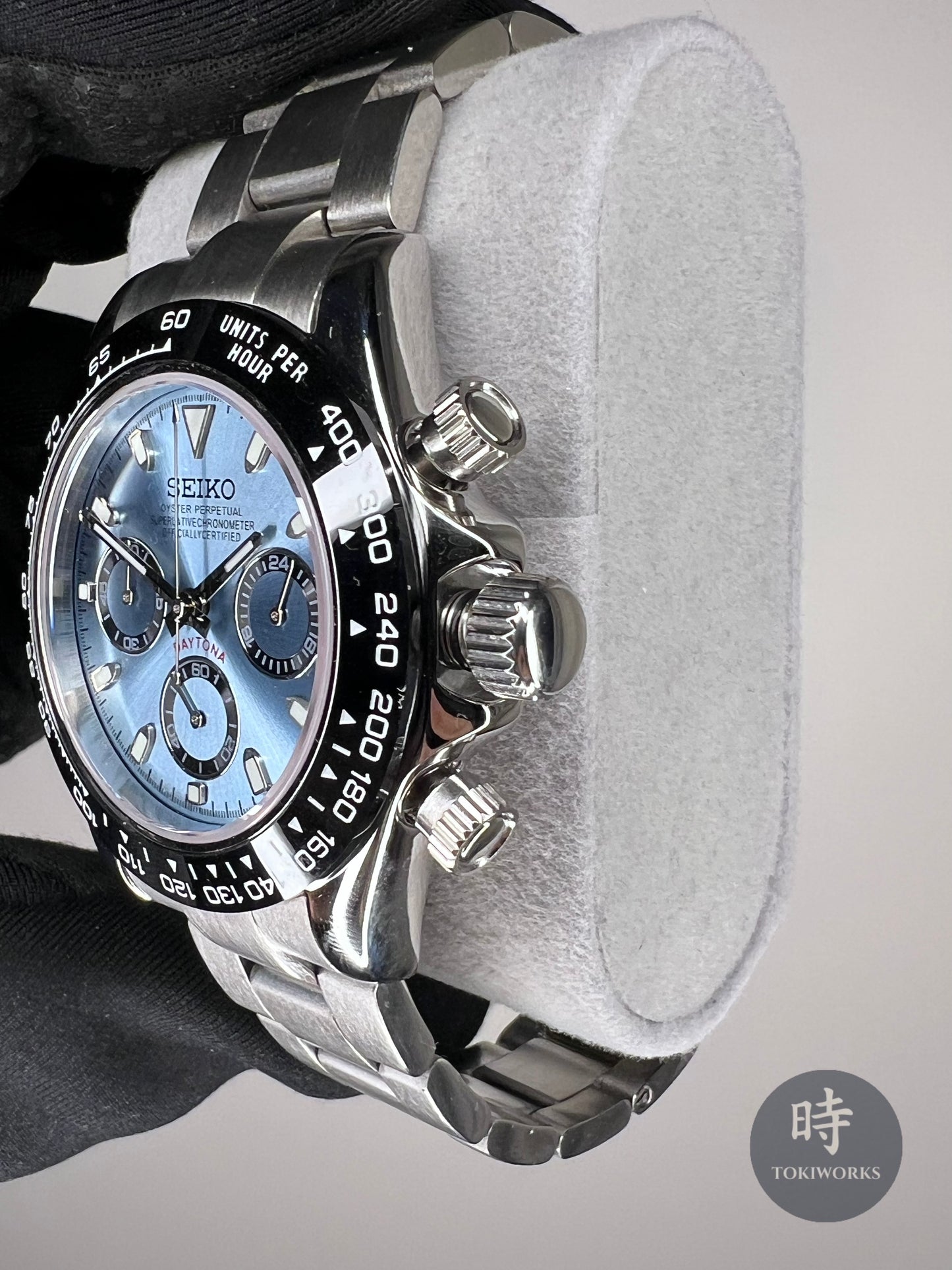 Seiko Mod Platinum Daytona Watch (VK63)