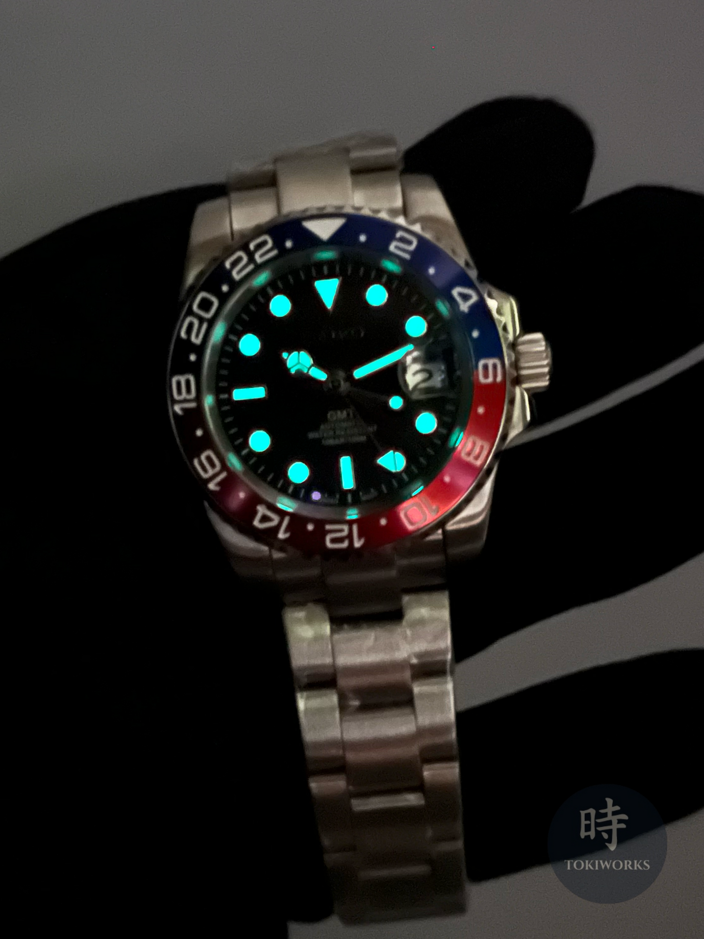 Seiko Mod Pepsi Cola GMT Automatic Watch (NH34)