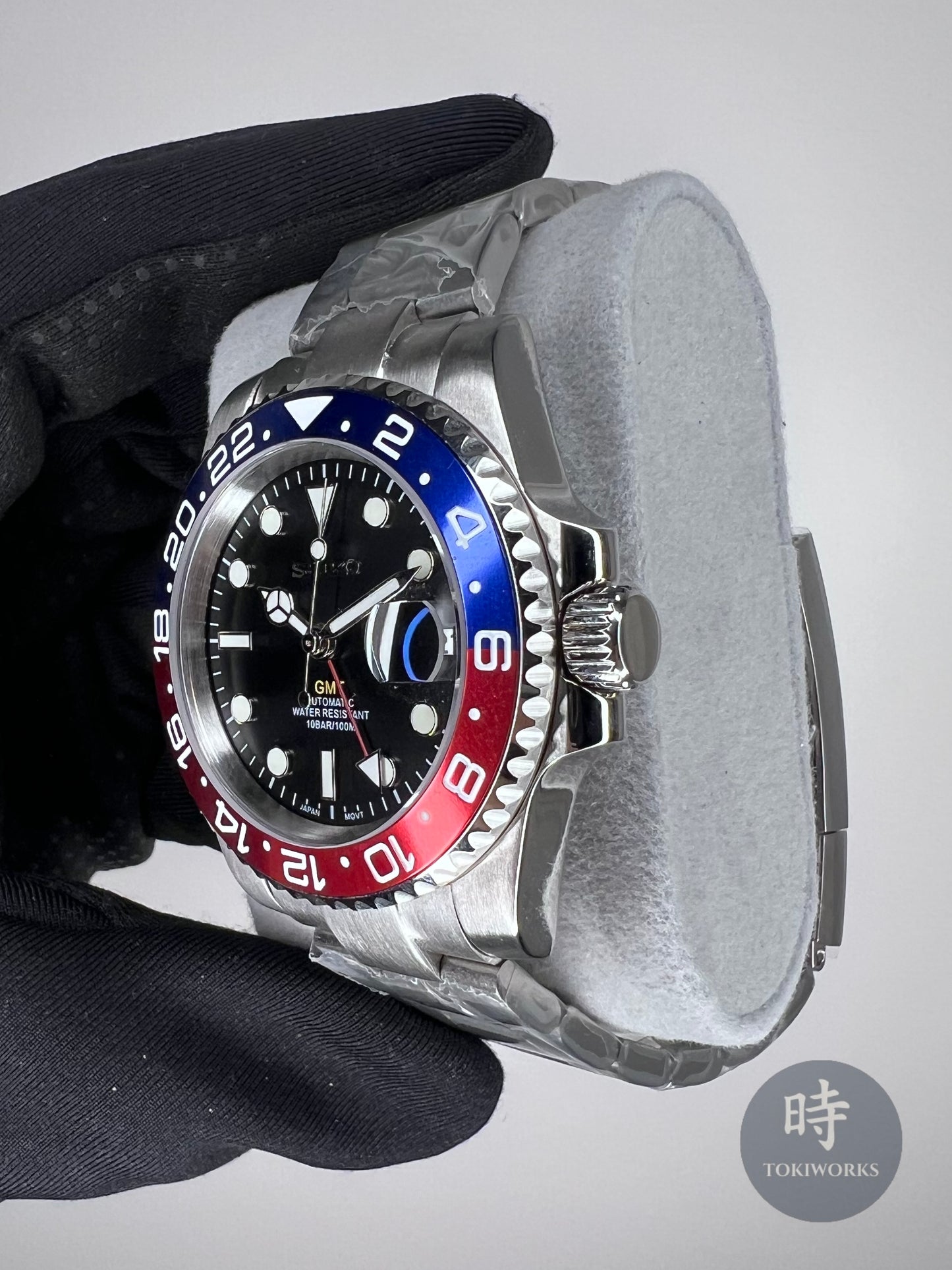 Seiko Mod Pepsi Cola GMT Automatic Watch (NH34)