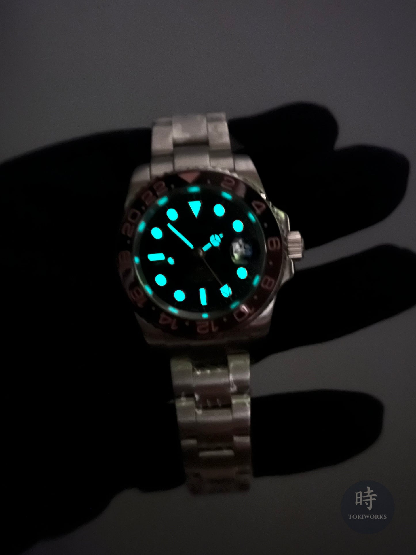 Seiko Mod Rootbeer GMT Automatic Watch (NH34)