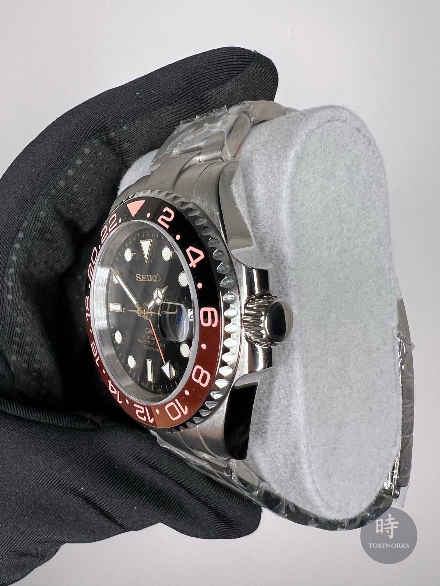Seiko Mod Rootbeer GMT Automatic Watch (NH34)