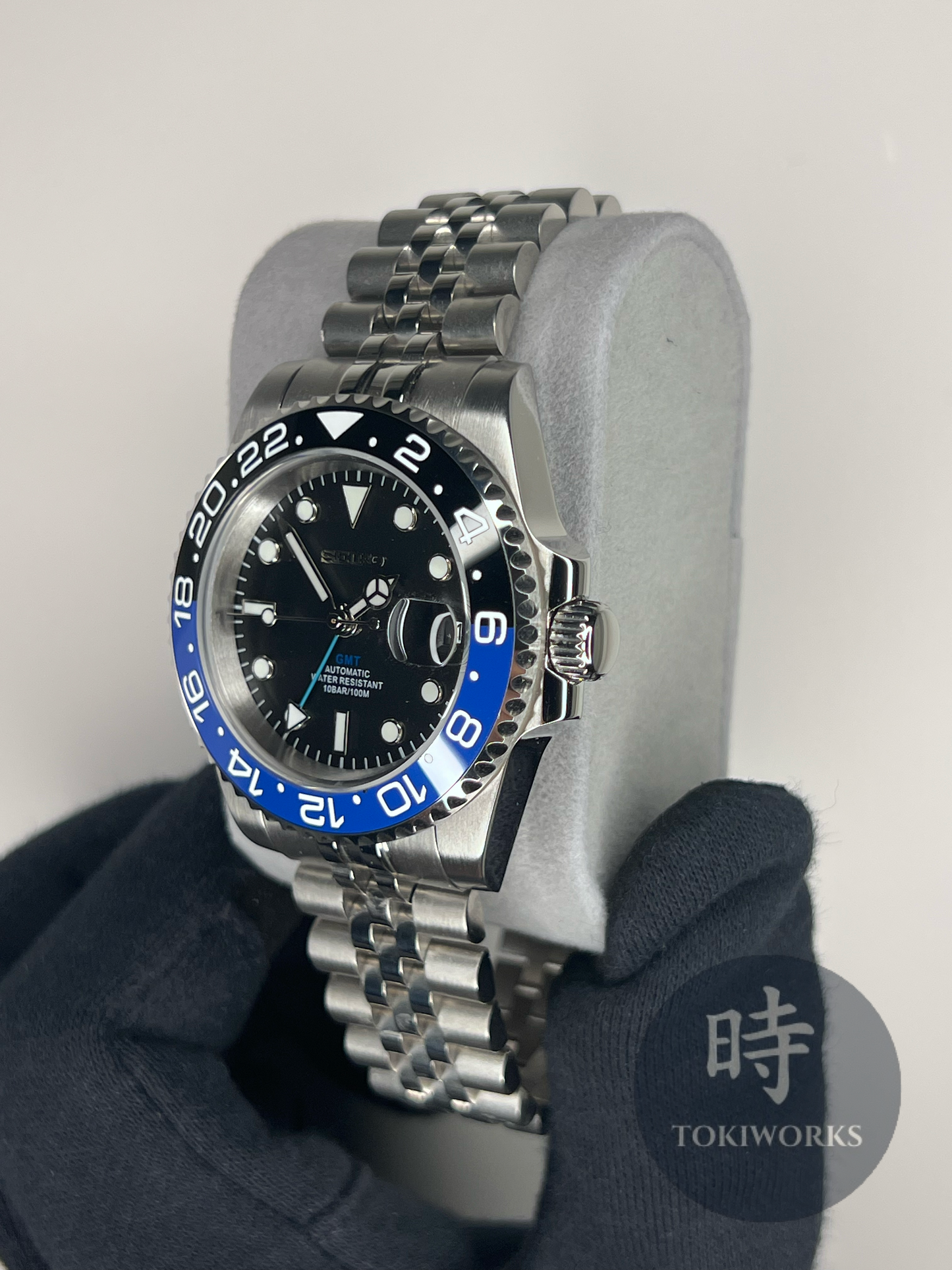 Seiko Mod Batgirl GMT Automatic Watch (NH34)